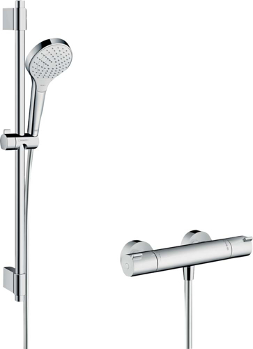 Slika od Croma Select S Shower system for exposed installation Vario with Ecostat 1001 CL thermostat and shower bar 72 cm