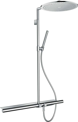 Slika od ShowerSolutions Showerpipe with thermostat 800 and overhead shower 350 1jet