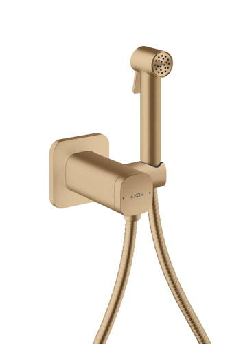 Slika od Bidette Showers Bidette hand shower 1jet softsquare for mixed water with shower holder and shower hose 1.25 m