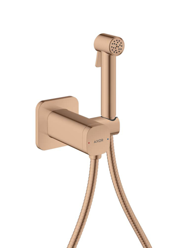 Slika od Bidette Showers Bidette hand shower 1jet softsquare for mixed water with shower holder and shower hose 1.25 m