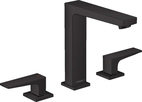 Slika od Metropol 3-hole basin mixer 160 with lever handles and push-open waste set