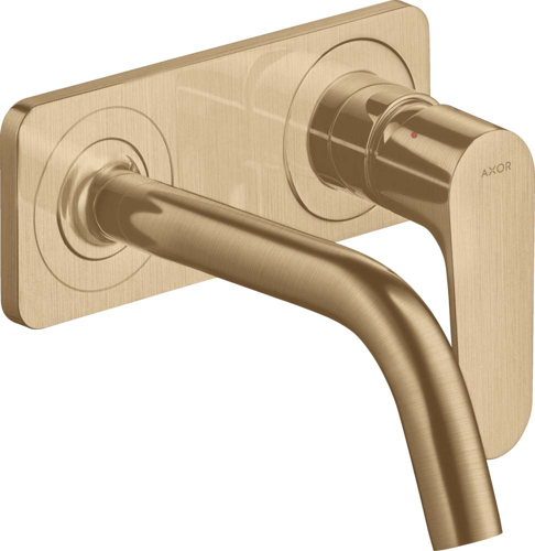 Slika od Citterio M Single lever basin mixer for concealed installation wall-mounted with spout 167 mm and plate
