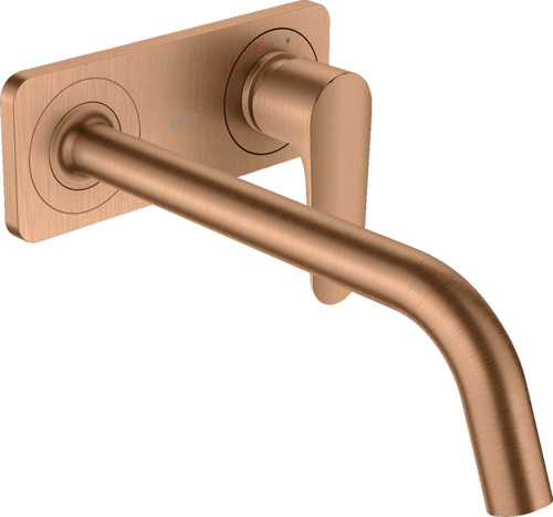 Slika od Citterio M Single lever basin mixer for concealed installation wall-mounted with spout 227 mm and plate