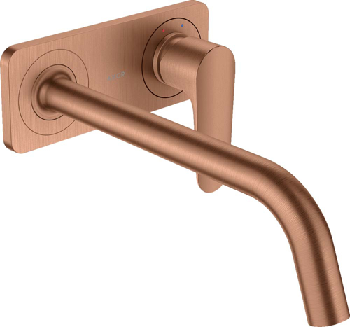 Slika od Citterio M Single lever basin mixer for concealed installation wall-mounted with spout 227 mm and plate