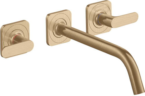 Slika od Citterio M 3-hole basin mixer for concealed installation wall-mounted with spout 226 mm, lever handles and escutcheons