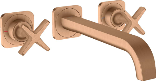 Slika od Citterio E 3-hole basin mixer for concealed installation wall-mounted with spout 220 mm and escutcheons