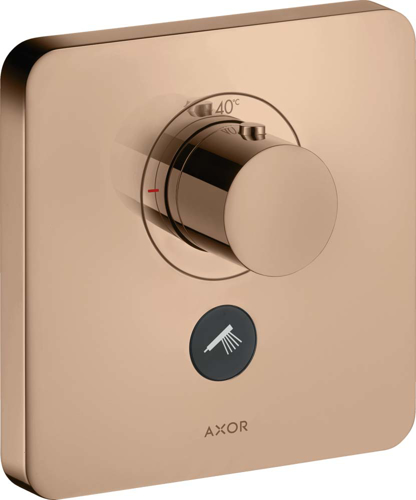 Slika od ShowerSelect Thermostat HighFlow for concealed installation softsquare for 1 function and additional outlet