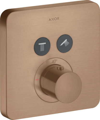 Slika od ShowerSolutions Thermostat for concealed installation softsquare for 2 functions