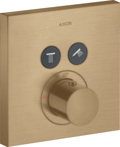 Slika od ShowerSolutions Thermostat for concealed installation square for 2 functions