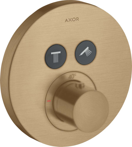 Slika od ShowerSolutions Thermostat for concealed installation round for 2 functions