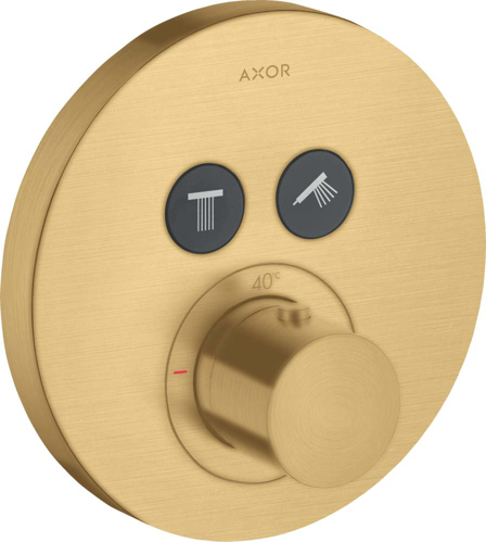 Slika od ShowerSolutions Thermostat for concealed installation round for 2 functions