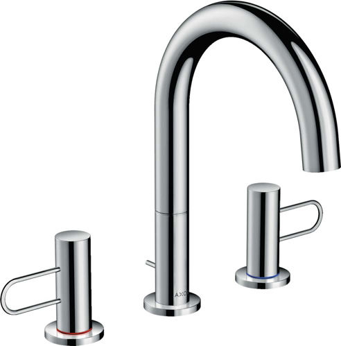 Slika od Uno 3-hole basin mixer 160 with loop handles and pop-up waste set