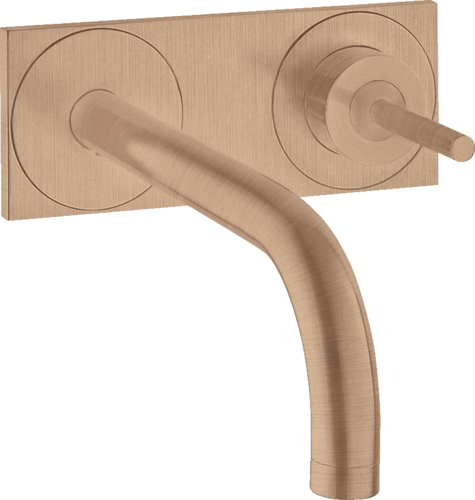 Slika od Uno Single lever basin mixer for concealed installation wall-mounted with spout 165 mm and plate