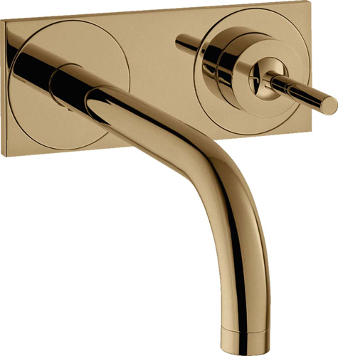 Slika od Uno Single lever basin mixer for concealed installation wall-mounted with spout 225 mm and plate