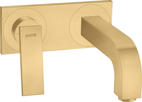 Slika od Citterio Single lever basin mixer for concealed installation wall-mounted with lever handle, spout 220 mm and plate