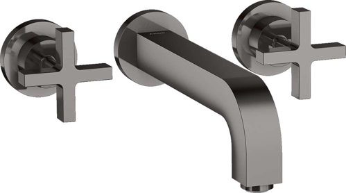 Slika od Citterio 3-hole basin mixer for concealed installation wall-mounted with spout 222 mm, cross handles and escutcheons