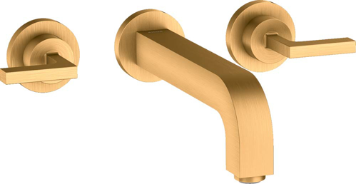 Slika od Citterio 3-hole basin mixer for concealed installation wall-mounted with spout 222 mm, lever handles and escutcheons