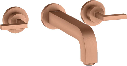 Slika od Citterio 3-hole basin mixer for concealed installation wall-mounted with spout 222 mm, lever handles and escutcheons