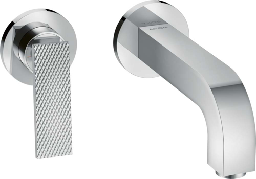Slika od Citterio Single lever basin mixer for concealed installation wall-mounted with lever handle, spout 220 mm and escutcheons - rhombic cut