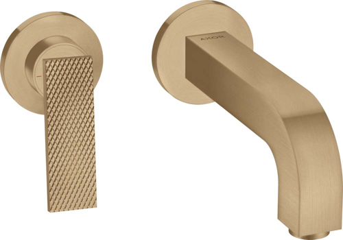 Slika od Citterio Single lever basin mixer for concealed installation wall-mounted with lever handle, spout 220 mm and escutcheons - rhombic cut