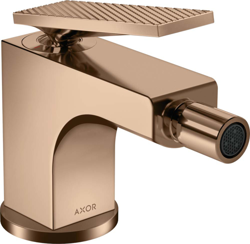 Slika od Citterio Single lever bidet mixer with lever handle and pop-up waste set - rhombic cut