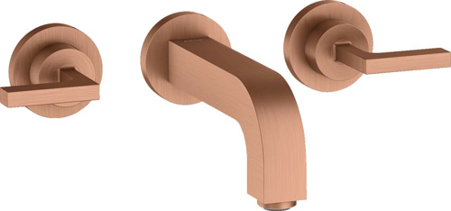 Slika od Citterio 3-hole basin mixer for concealed installation wall-mounted with spout 162 mm, lever handles and escutcheons