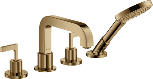 Slika od Citterio 4-hole rim mounted bath mixer with lever handles