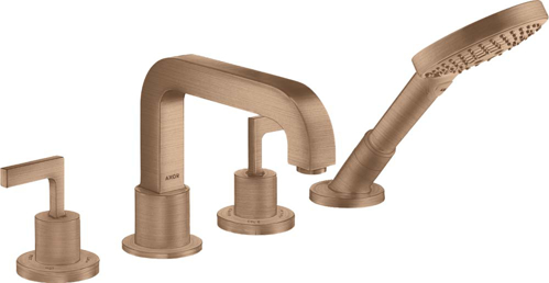 Slika od Citterio 4-hole rim mounted bath mixer with lever handles