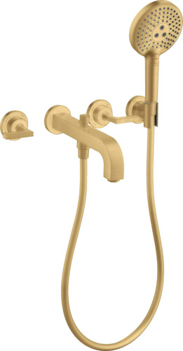 Slika od Citterio 3-hole bath mixer for concealed installation wall-mounted with lever handles and escutcheons