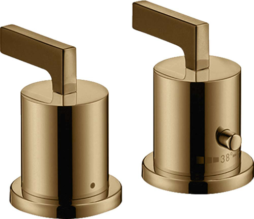 Slika od Citterio 2-hole rim mounted thermostatic bath mixer with lever handles