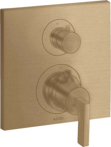 Slika od Citterio Thermostat for concealed installation with shut-off valve and lever handle