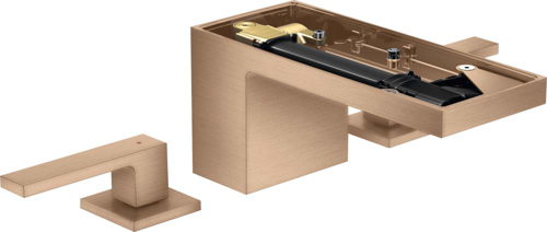 Slika od MyEdition 3-hole basin mixer 70 with push-open waste set without plate