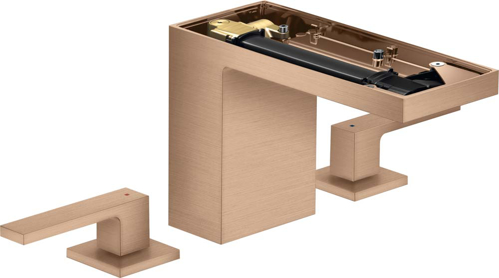 Slika od MyEdition 3-hole basin mixer 110 with push-open waste set without plate