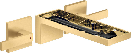 Slika od MyEdition 3-hole basin mixer for concealed installation wall-mounted with spout 221 mm, lever handles, without plate