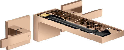 Slika od MyEdition 3-hole basin mixer for concealed installation wall-mounted with spout 221 mm, lever handles, without plate