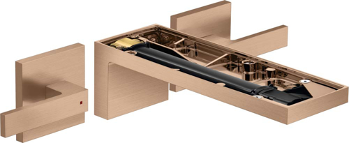 Slika od MyEdition 3-hole basin mixer for concealed installation wall-mounted with spout 221 mm, lever handles, without plate