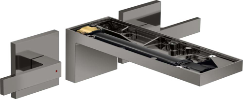 Slika od MyEdition 3-hole basin mixer for concealed installation wall-mounted with spout 221 mm, lever handles, without plate