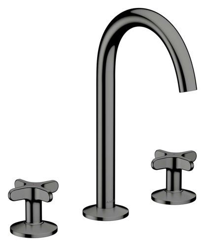 Slika od One 3-hole basin mixer 170 with cross handles and push-open waste set