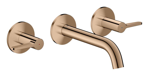 Slika od One 3-hole basin mixer for concealed installation wall-mounted with spout 160 mm and lever handles