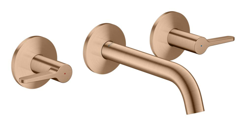 Slika od One 3-hole basin mixer for concealed installation wall-mounted with spout 160 mm and lever handles