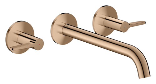 Slika od One 3-hole basin mixer for concealed installation wall-mounted with spout 220 mm and lever handles