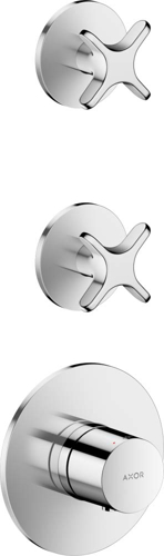 Slika od One Thermostatic module for concealed installation for 2 functions with cross handle