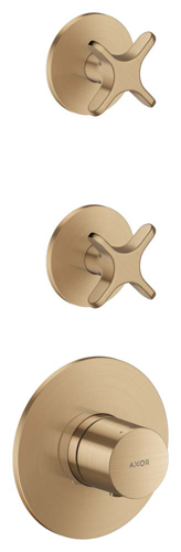 Slika od One Thermostatic module for concealed installation for 2 functions with cross handle