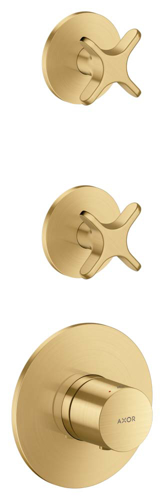 Slika od One Thermostatic module for concealed installation for 2 functions with cross handle