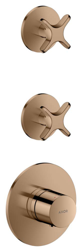 Slika od One Thermostatic module for concealed installation for 2 functions with cross handle