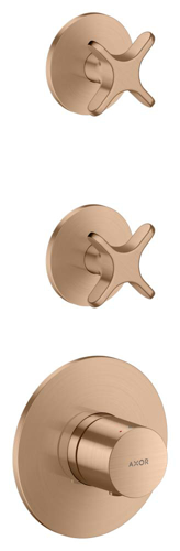 Slika od One Thermostatic module for concealed installation for 2 functions with cross handle