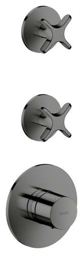 Slika od One Thermostatic module for concealed installation for 2 functions with cross handle