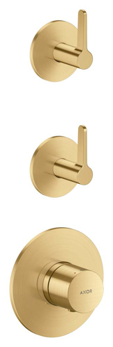 Slika od One Thermostatic module for concealed installation for 2 functions with lever handle