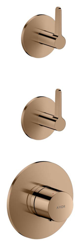 Slika od One Thermostatic module for concealed installation for 2 functions with lever handle