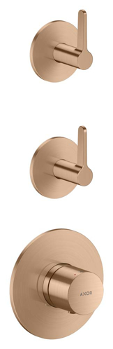 Slika od One Thermostatic module for concealed installation for 2 functions with lever handle